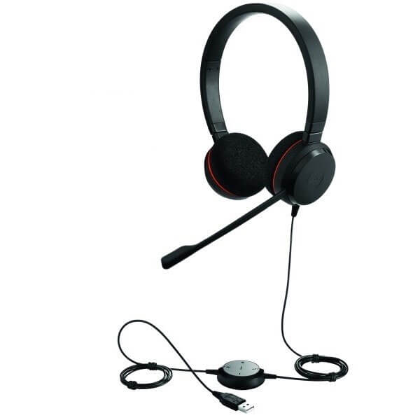 Jabra Evolve 20 UC Stereo Corded USB Headset - Headset Sales Ltd