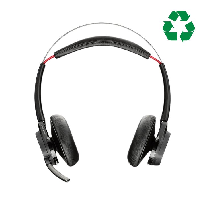 175 x Plantronics Voyager Focus B825 - M Headset & Base - Refurbished - Headset Sales Ltd