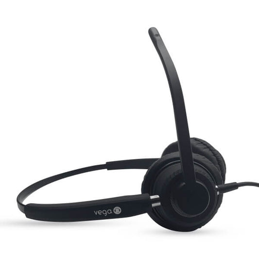 Vega Chrome Duo Binaural Noise Cancelling Office Headset