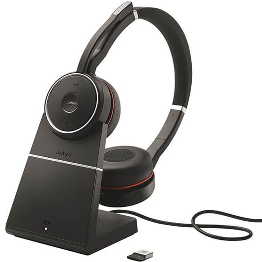 Jabra Evolve 75 MS Teams Stereo Headset with Charging Stand - Headset Sales Ltd