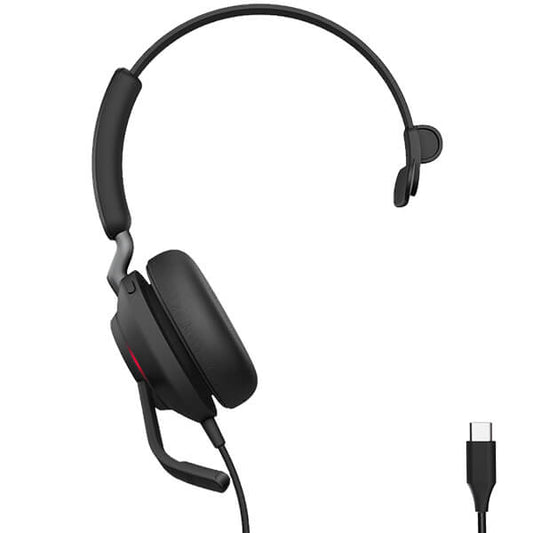 Jabra Evolve2 40 USB - C MS Teams Mono Headset - Headset Sales Ltd