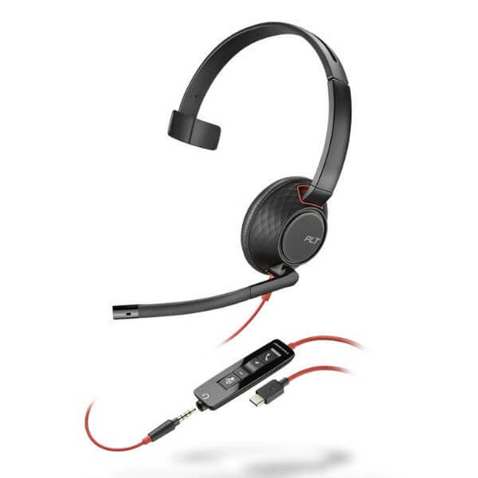 Plantronics Blackwire 5210 USB - C Mono Headset with 3.5mm - Headset Sales Ltd