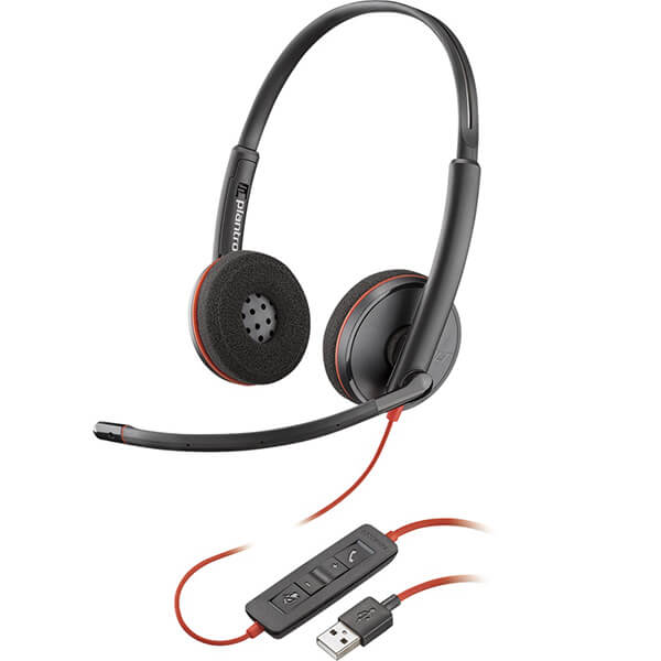 Plantronics Blackwire C3220 Stereo USB Headset - Headset Sales Ltd