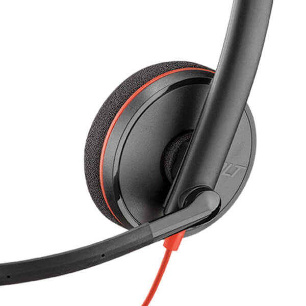 Plantronics Blackwire C3220 Stereo USB Headset - Headset Sales Ltd