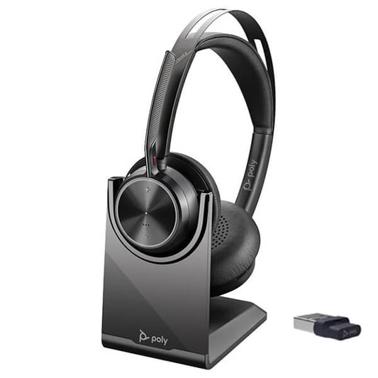 Poly Voyager Focus 2 UC USB MS Teams Headset with Charging Stand